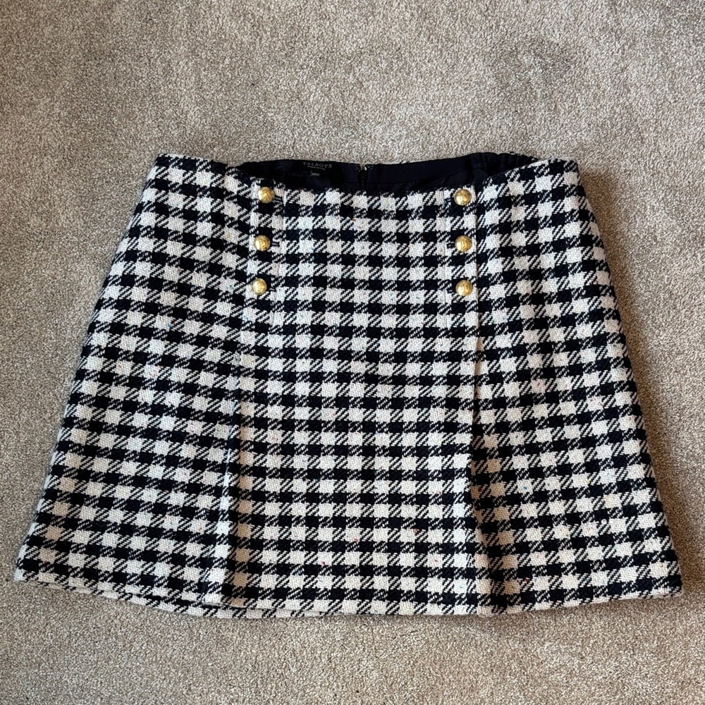 Confetti Buffalo Check Plaid Talbots Skirt